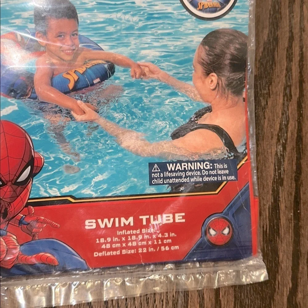Marvel Spider-Man Kids Swim tube ring - Blue and Red new in package